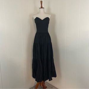 Vintage Black Strapless Dress
